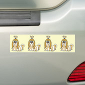 Shih Tzu animatie Bumpersticker (Op auto)