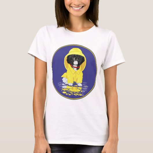Shih Tzu April-regens T-shirt (Voorkant)