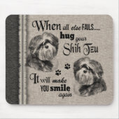 Shih Tzu art als alles mislukt, quote Muismat (Voorkant)