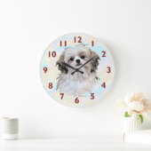 Shih Tzu Art Clock Grote Klok (Huis)