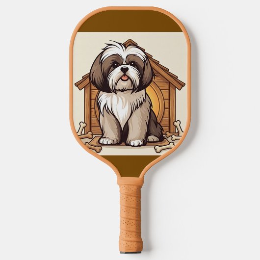 Shih Tzu Art Pickleball Paddle
