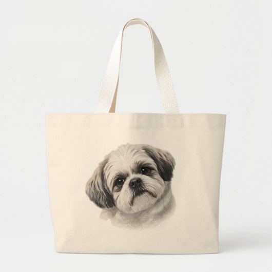 Shih Tzu Art Tote Bag (Voorkant)