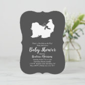 Shih Tzu Baby shower Gender Neutral Kaart (Staand voorkant)