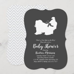 Shih Tzu Baby shower Gender Neutral Kaart