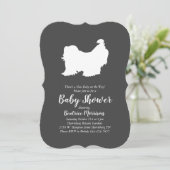 Shih Tzu Baby shower Gender Neutral Kaart (Staand voorkant)