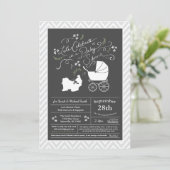 Shih Tzu Baby shower Gender Neutral Kaart (Staand voorkant)