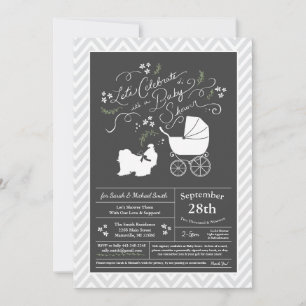 Shih Tzu Baby shower Gender Neutral Kaart