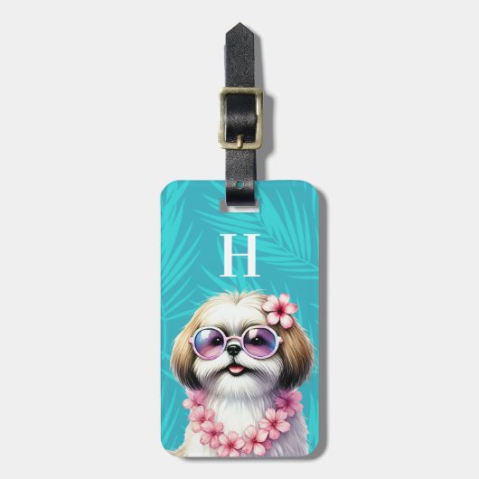Shih Tzu Bagage Label (Voorkant verticaal)