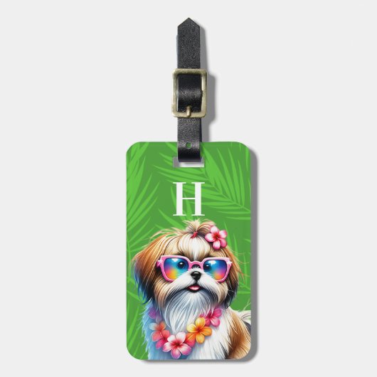Shih Tzu Bagage Label (Voorkant verticaal)