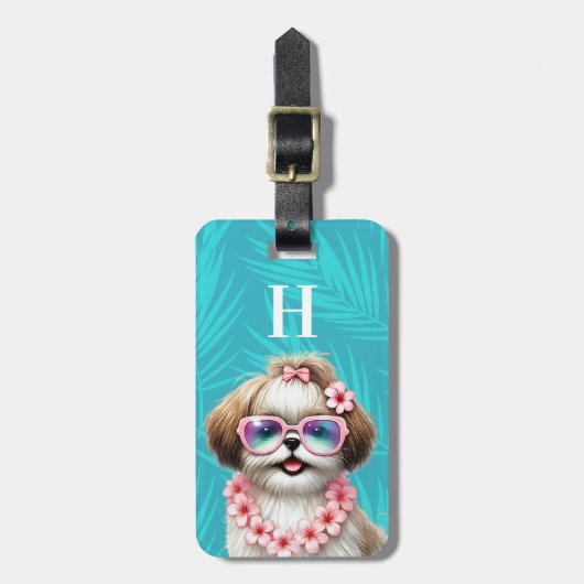 Shih Tzu Bagage Label (Voorkant verticaal)
