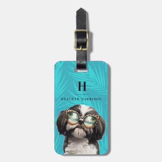 Shih Tzu-Bagagelabel Bagagelabel (Voorkant verticaal)