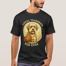 Shih Tzu Basketbal Mascotte – Trouw Teamgenoot T-shirt