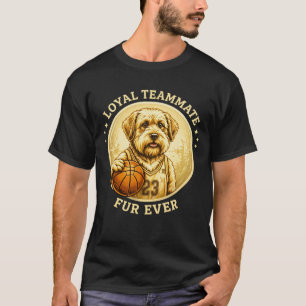 Shih Tzu Basketbal Mascotte – Trouw Teamgenoot  T-shirt