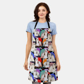 Shih Tzu Beauties All-Over Print Apron Schort (Gedragen)