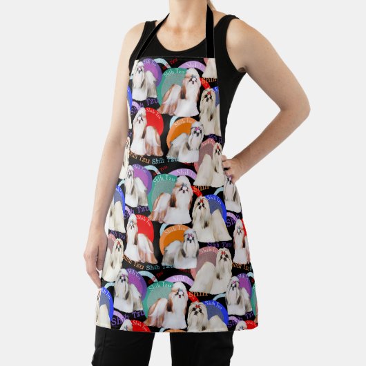 Shih Tzu Beauties All-Over Print Apron Schort (Insitu)