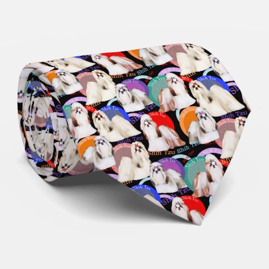 Shih Tzu Beauties Stropdas (Opgerold)