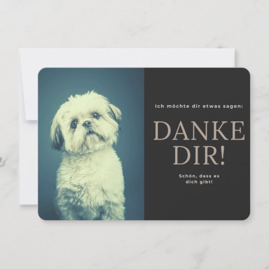 Shih Tzu Bedankkaart (Voorkant)
