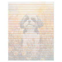 Shih Tzu bekleed - briefpapier van 8,5 x 11 inch