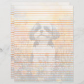 Shih Tzu bekleed - briefpapier van 8,5 x 11 inch (Voorkant / Achterkant)