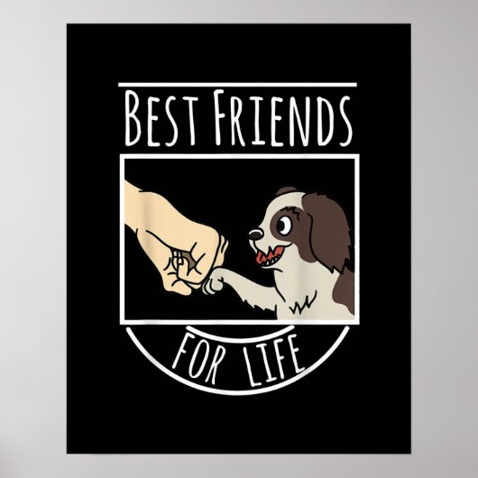 Shih Tzu Best Friends Life Funny Dog Poster (Voorkant)