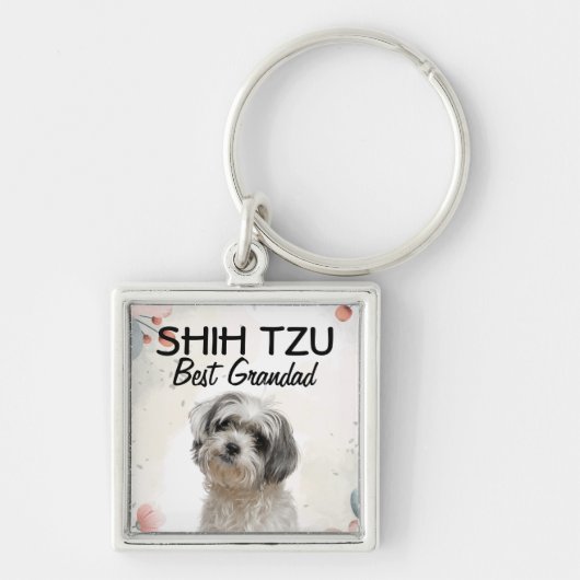 Shih Tzu Best Grandad Sleutelhanger (Voorkant)
