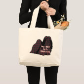 Shih Tzu BFF Gifts Grote Tote Bag (Voorkant (product))