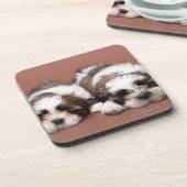 Shih Tzu Bier Onderzetter (Linkerzijde)