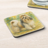 Shih Tzu Bier Onderzetter (Linkerzijde)