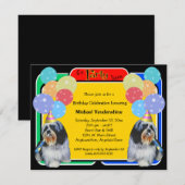 Shih Tzu Birthday Barker Kaart (Voorkant / Achterkant)