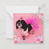 Shih Tzu Birthday Notitiekaartje (Voorkant)