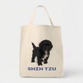 Shih Tzu Black en White Puppy Dog Love Tas (Voorkant)