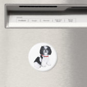 Shih Tzu Black & White Magneet (Insitu (Vaatwasser))