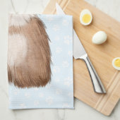 Shih Tzu Blue Bow Theedoek (Quarter Fold)