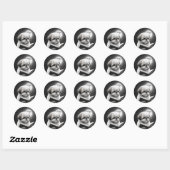 Shih Tzu Book lezen Ronde Sticker (Vel)