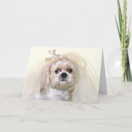 Shih Tzu Bride Kaart (Voorkant)