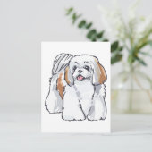 Shih Tzu Briefkaart (Staand voorkant)