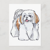 Shih Tzu Briefkaart (Voorkant)