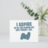 Shih Tzu Briefkaart (Staand voorkant)