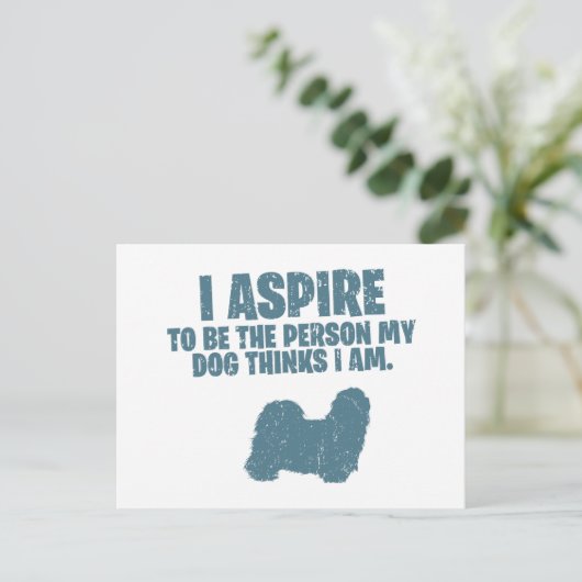 Shih Tzu Briefkaart (Staand voorkant)