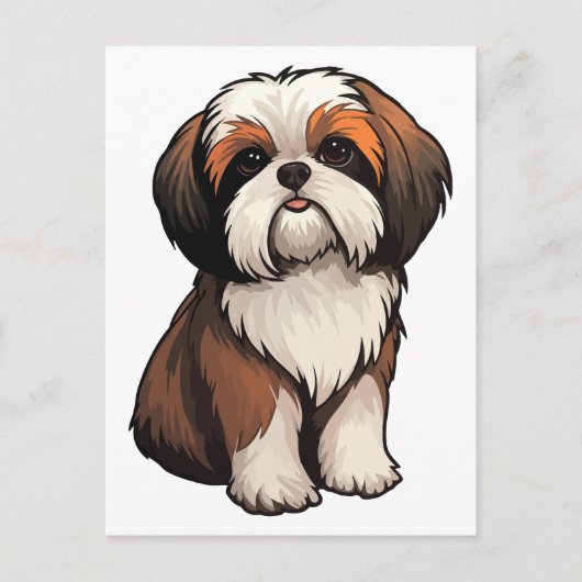 Shih Tzu Briefkaart (Voorkant)
