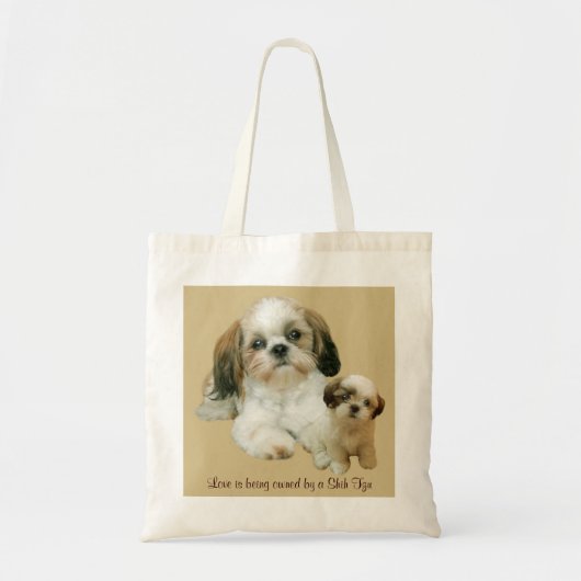 Shih Tzu Buddies Canvas tas (Voorkant)