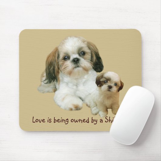 Shih Tzu Buddies Mousepad Muismat (Met muis)