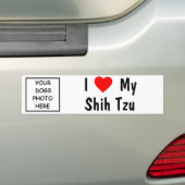 Shih Tzu Bumpersticker (Op auto)