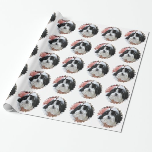 Shih Tzu Cadeaupapier (Uitgerold)
