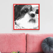 Shih Tzu Canvas Afdruk (Insitu (Woonkamer))