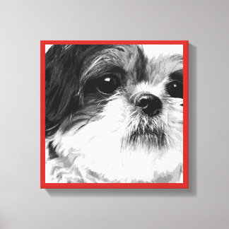 Shih Tzu Canvas Afdruk