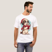 Shih Tzu Carol-zanger T-shirt (Voorkant volledig)
