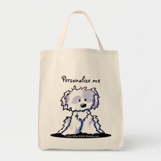 Shih Tzu Cartoon Bag Tote Bag (Voorkant)