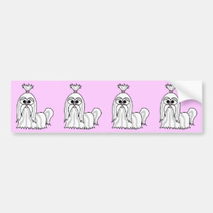 Shih Tzu Cartoon Bumpersticker