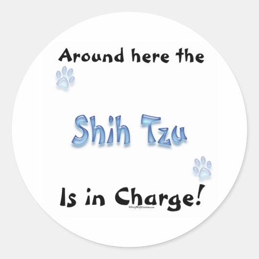Shih Tzu Charge - Sticker (Voorkant)